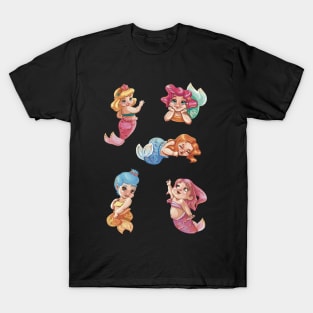 Baby mermaid stickers T-Shirt